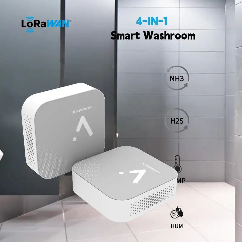 [AS-204]Atomsenses 4-IN-1 Smart Toilet Odour IAQ Sensor